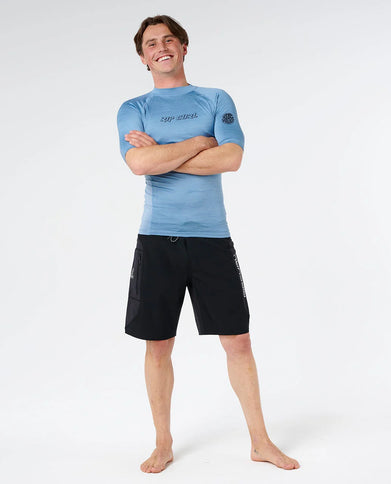 Dawn Patrol UPF Perf S/S - Faded Denim