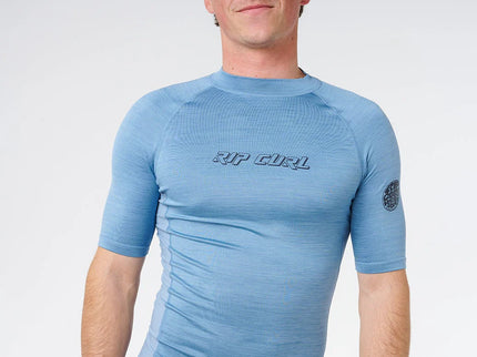 Dawn Patrol UPF Perf S/S - Faded Denim  Lycra van Rip Curl | SHAKA