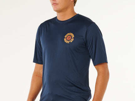 Pacific Rinse Surflite UPF S/S - Dark Navy  Lycra van Rip Curl | SHAKA