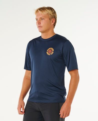 Pacific Rinse Surflite UPF S/S - Dark Navy