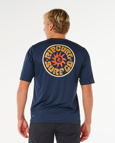 Pacific Rinse Surflite UPF S/S - Dark Navy