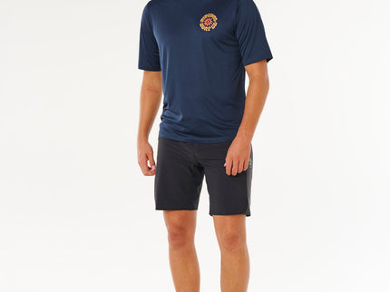 Pacific Rinse Surflite UPF S/S - Dark Navy  Lycra van Rip Curl | SHAKA