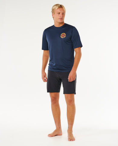 Pacific Rinse Surflite UPF S/S - Dark Navy
