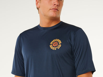 Pacific Rinse Surflite UPF S/S - Dark Navy  Lycra van Rip Curl | SHAKA