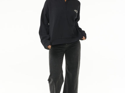 Soleil 1/4 Zip Pull Over - Black