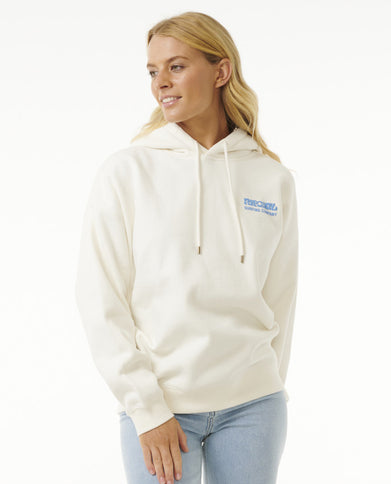 Surf Puff Heritage Hood - Bone/Bright Blu