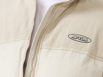 High Tide Mixed Cord Puffer - Off White