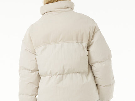 High Tide Mixed Cord Puffer - Off White