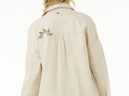 Soleil Embroidered Jacket - Off White