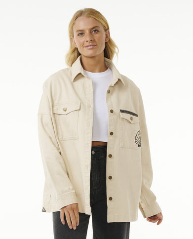 Soleil Embroidered Jacket - Off White