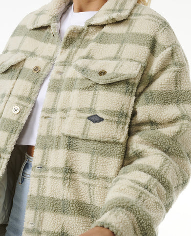 Sunrise Session Sherpa Jacket - Sage