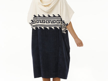 Hooded Towel - Black/Oatmeal