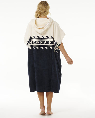 Hooded Towel - Black/Oatmeal