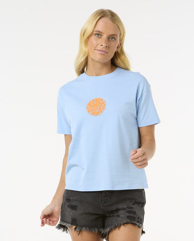 Icons Of Surf Relaxed Tee - Mid Blue