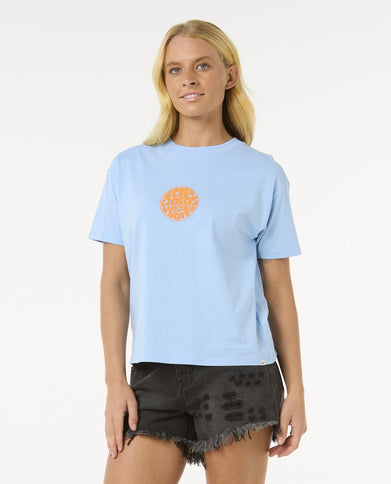 Icons Of Surf Relaxed Tee - Mid Blue