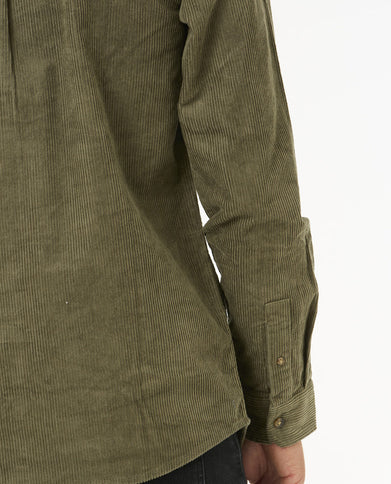 Classic Surf Cord L/S Shirt - Dusty Olive