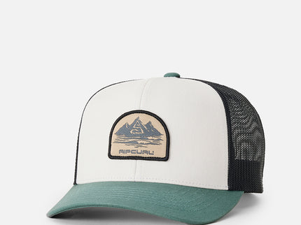 Custom Curve Trucker - Bone/Aloe