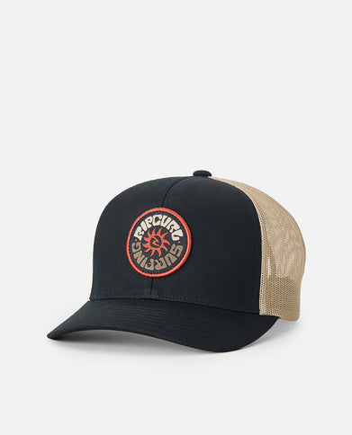 Custom Curve Trucker - Black/Khaki