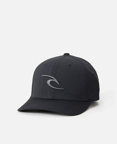 Tepan 2.0 Flexfit Cap - Black  Cap van Rip Curl | SHAKA