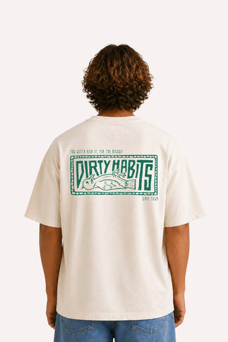 Bird OVERSIZE Tee - Ecru Pigment