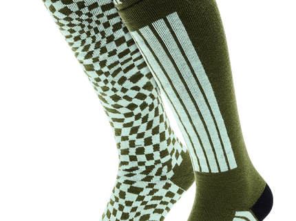 Ski Socks 2 pack - Olive Green