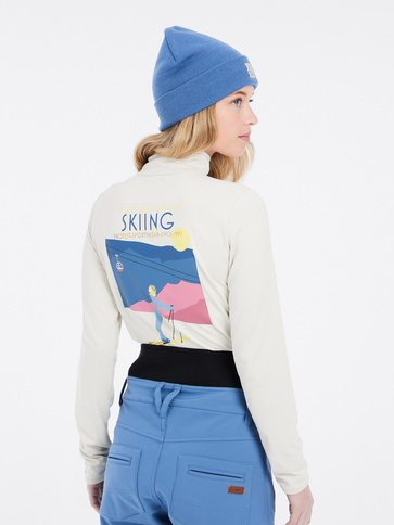 PRTLUNAR 1/4 zip active top - Kitoffwhite