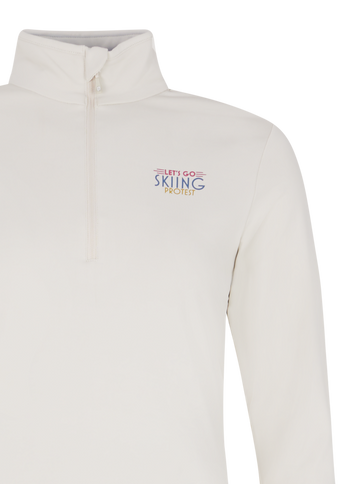 PRTLUNAR 1/4 zip active top - Kitoffwhite