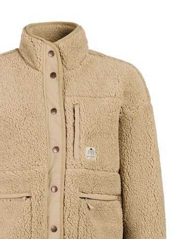 LUX outdoor fullziptop - BambooBeige  Thermo Shirt van Protest | SHAKA