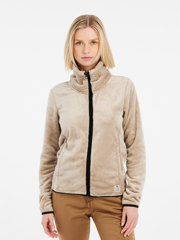 PRTVANCE full zip top - BambooBeige