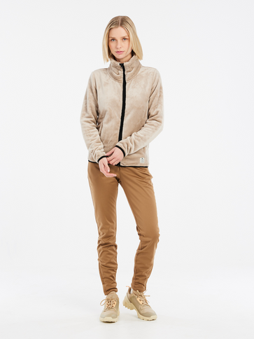 PRTVANCE full zip top - BambooBeige