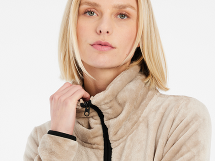 PRTVANCE full zip top - BambooBeige