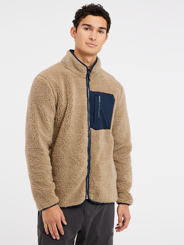 PRTTAVE full zip top - BambooBeige