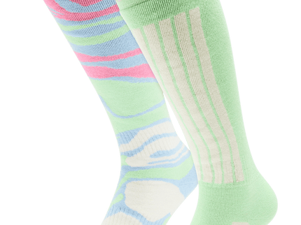Ski Socks 2 pack - Ice Blue