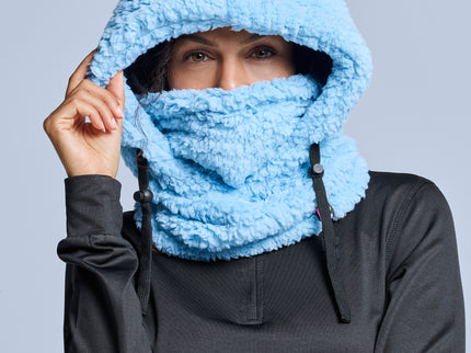 Fluffy Balaclava - Ice Blue