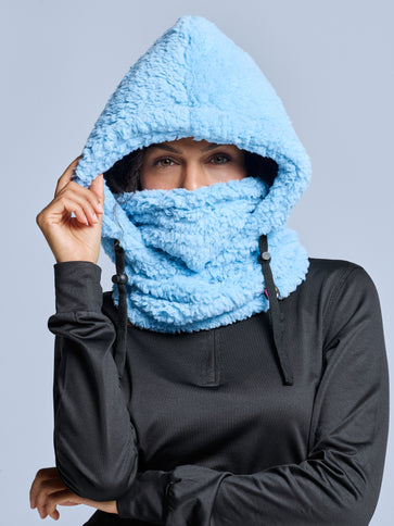 Fluffy Balaclava - Ice Blue