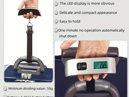 SHAKA Luggage Hand Scale - Silver