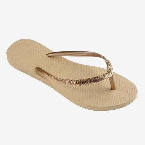 Slim Glitter II - Sand Grey  Slipper van Havaianas | SHAKA