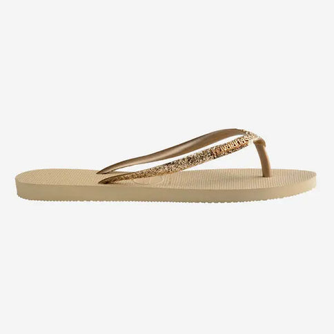 Slim Glitter II - Sand Grey  Slipper van Havaianas | SHAKA