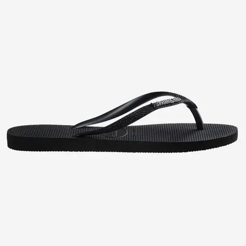 Slim Glitter II - Black/Black  Slipper van Havaianas | SHAKA