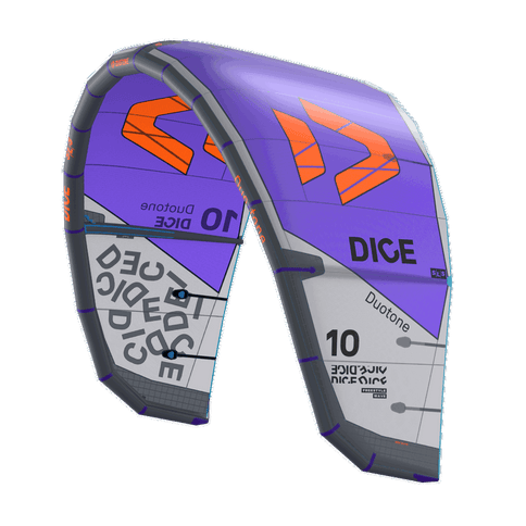Dice SLS C01 - Gray/Purple  Kite van Duotone | SHAKA