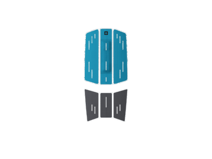 Duotone Traction Pad Front C57 - Gray/Turquoise  Footpads van Duotone | SHAKA