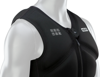 Vector Amp Front Zip - Black  Impact Vest van ION | SHAKA
