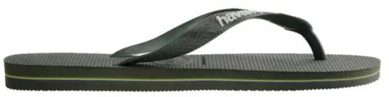 Brasil Logo - Olive/Green  Slipper van Havaianas | SHAKA