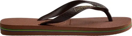 Brasil Logo Rust/Dark Brown  Slipper van Havaianas | SHAKA