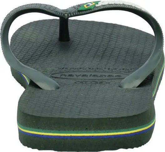 Brasil Logo - Olive/Green  Slipper van Havaianas | SHAKA