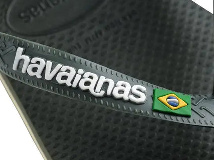 Brasil Logo - Olive/Green  Slipper van Havaianas | SHAKA