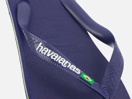 Brasil Logo Navy/Blue  Slipper van Havaianas | SHAKA