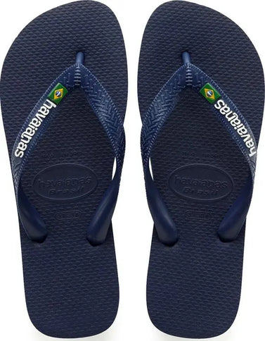 Brasil Logo Navy/Blue  Slipper van Havaianas | SHAKA