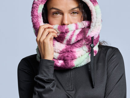 Fluffy Balaclava - Pink Multi