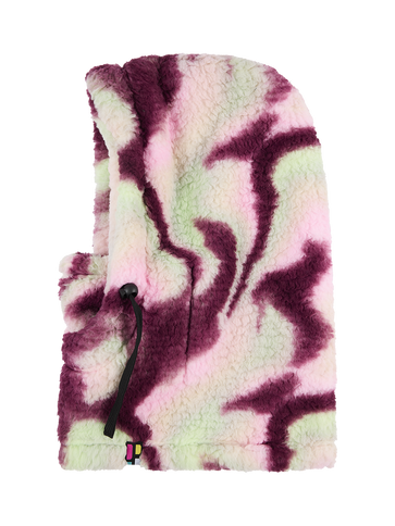 Fluffy Balaclava - Pink Multi